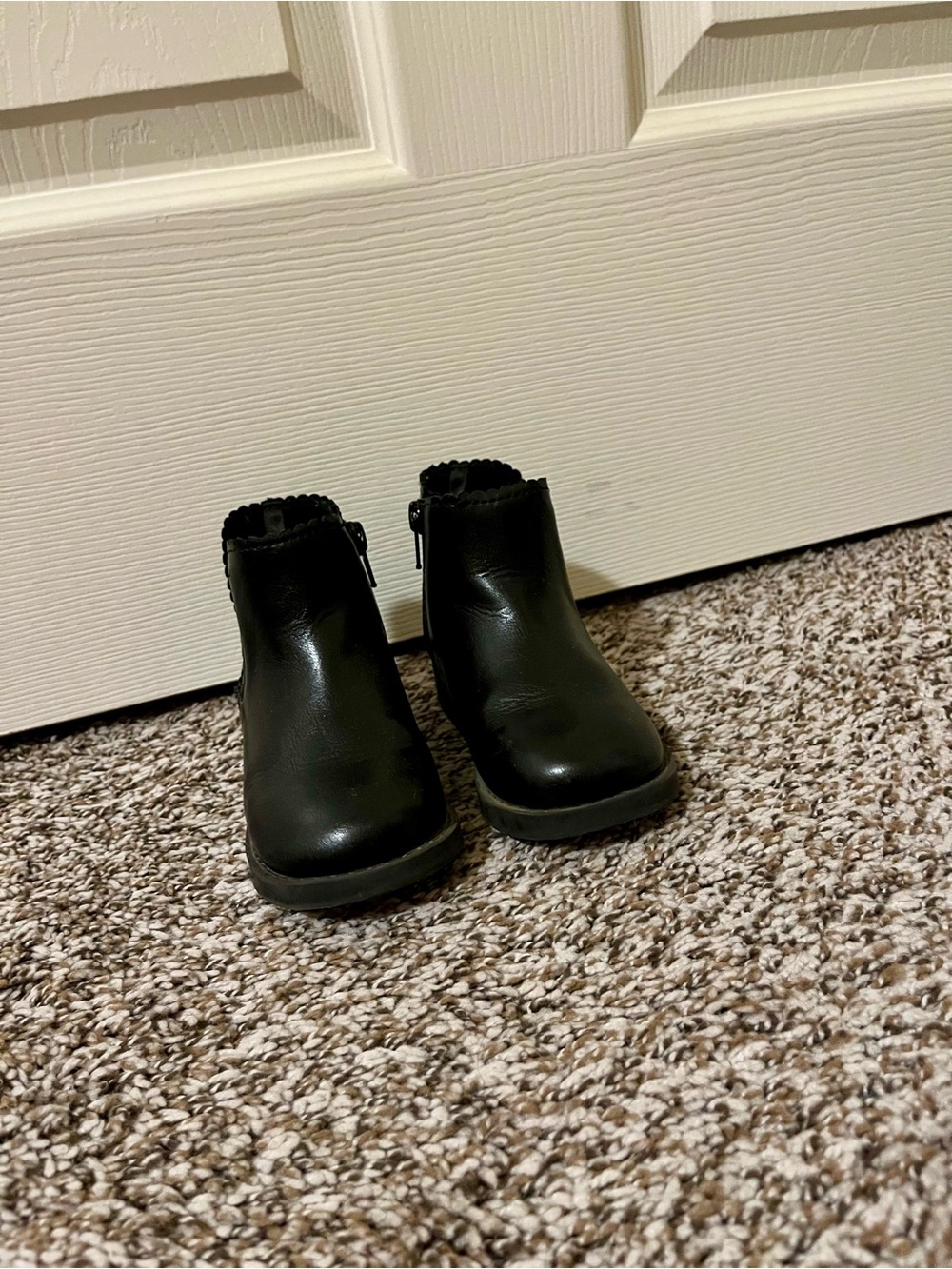 Kids Black Ankle Boots
